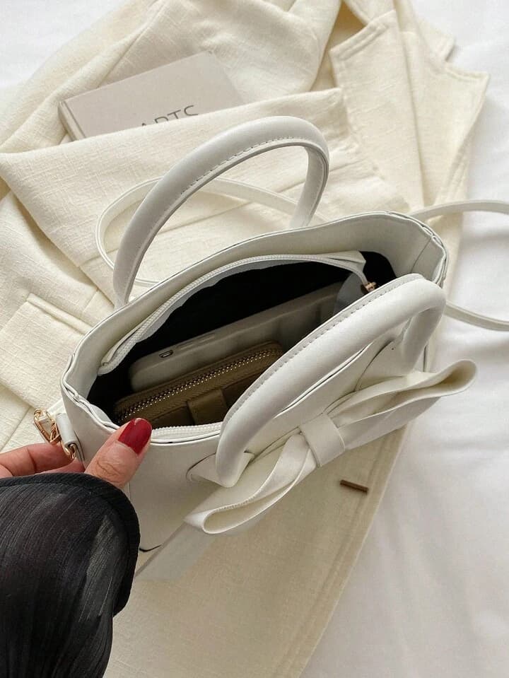 Mini sac à main carré – Élégant sac à main de couleur unie pour femme