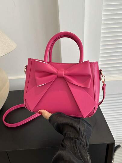 Mini sac à main carré – Élégant sac à main de couleur unie pour femme