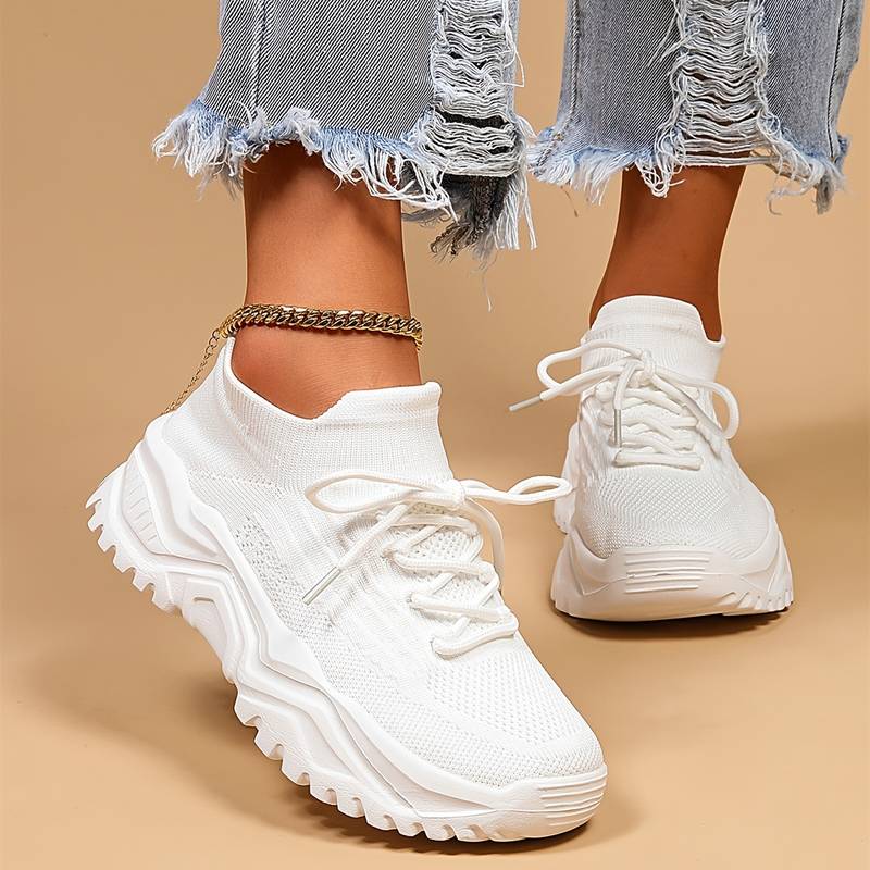 Liora Casual Sneakers – Breathable Mesh Upper, Lightweight Support