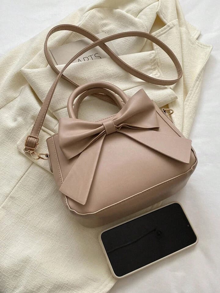 Mini sac à main carré – Élégant sac à main de couleur unie pour femme