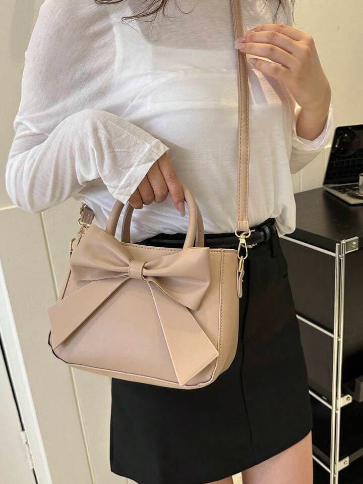 Mini sac à main carré – Élégant sac à main de couleur unie pour femme