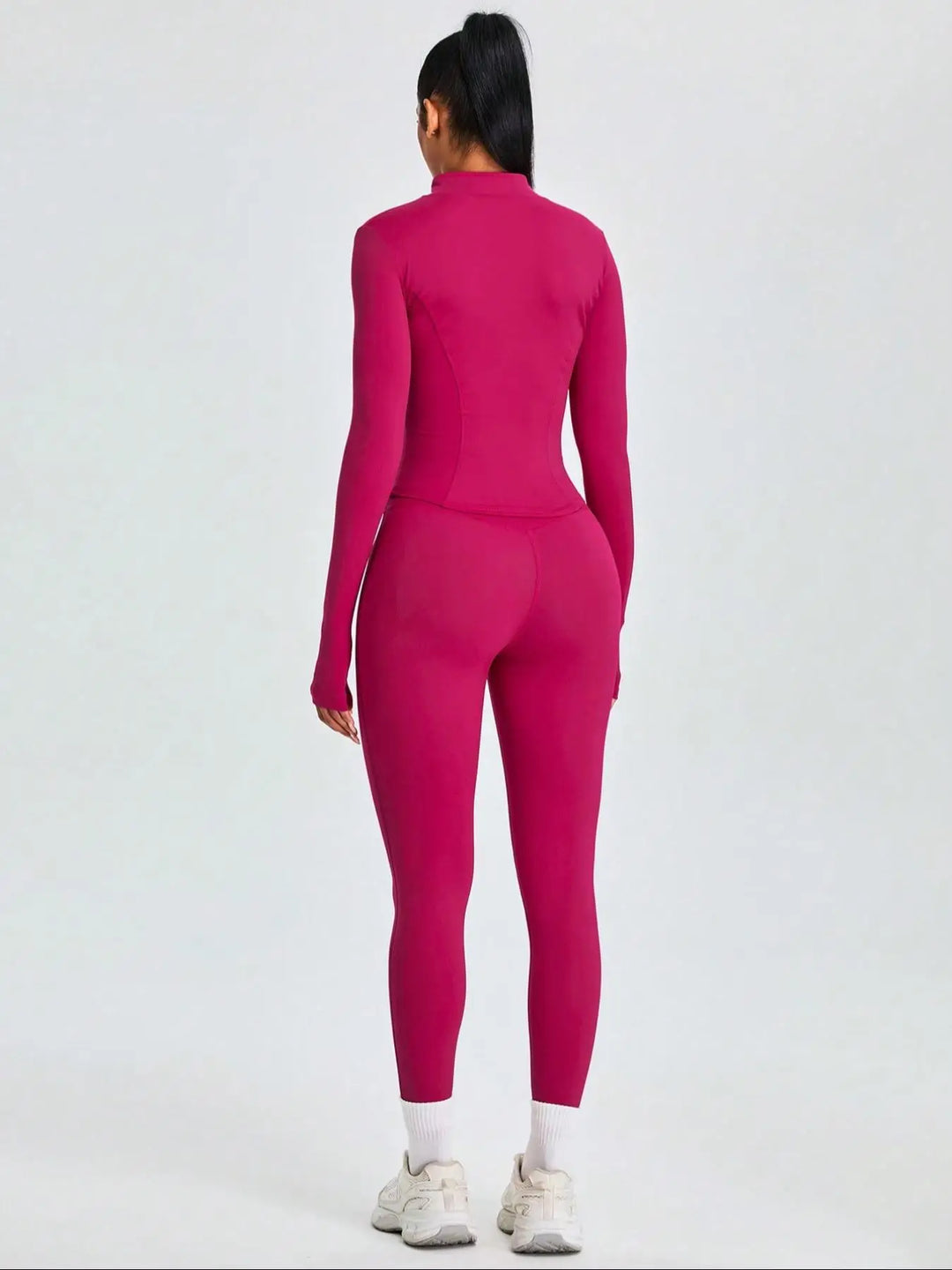 Ensemble Pilates Femme Respirant Deux‑Pièces Rouge Noir Khaki