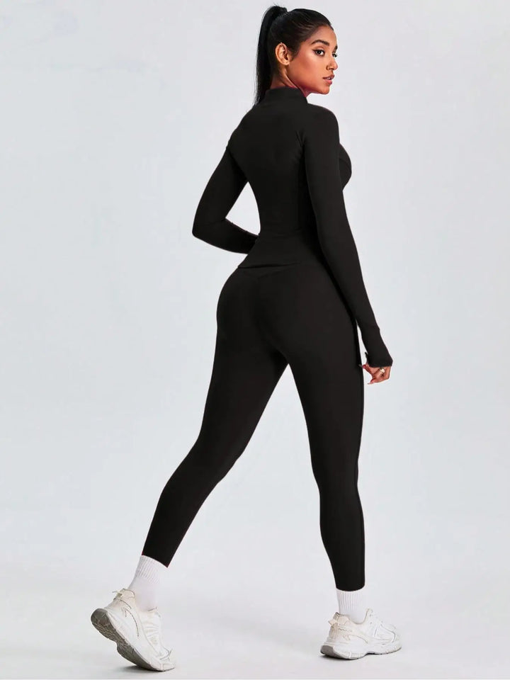 Ensemble Pilates Femme Respirant Deux‑Pièces Rouge Noir Khaki