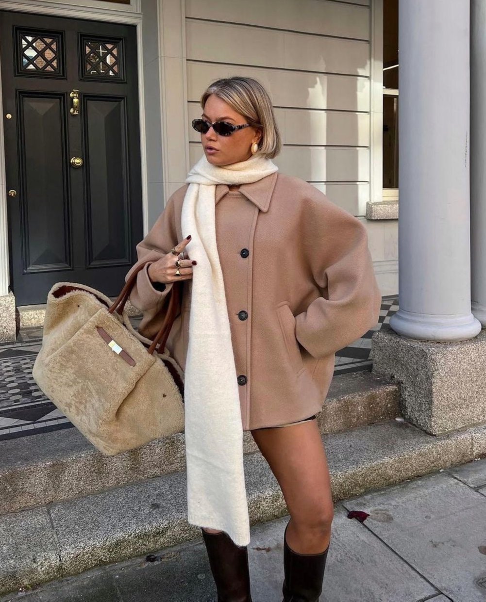 Manteau en laine surdimensionné Sofia – Un vêtement d'extérieur confortable et chic pour femme