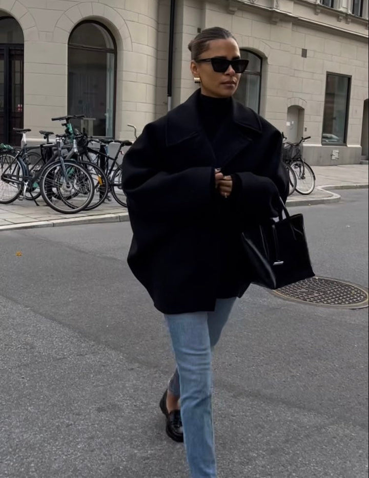 Manteau en laine surdimensionné Sofia – Un vêtement d'extérieur confortable et chic pour femme