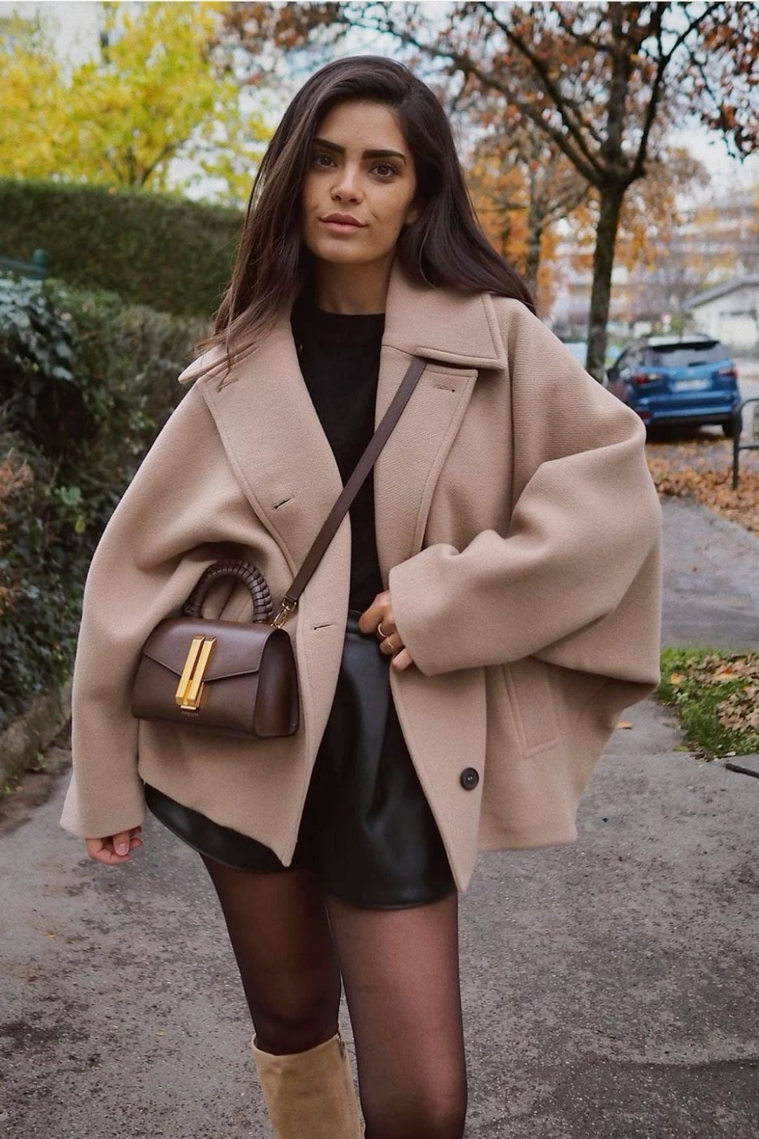Manteau en laine surdimensionné Sofia – Un vêtement d'extérieur confortable et chic pour femme