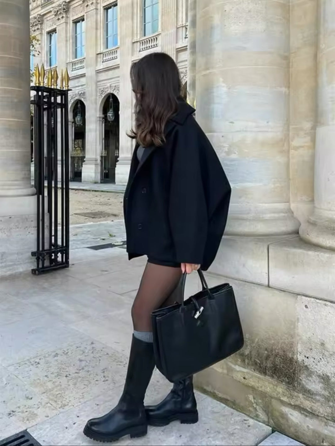 Manteau en laine surdimensionné Sofia – Un vêtement d'extérieur confortable et chic pour femme
