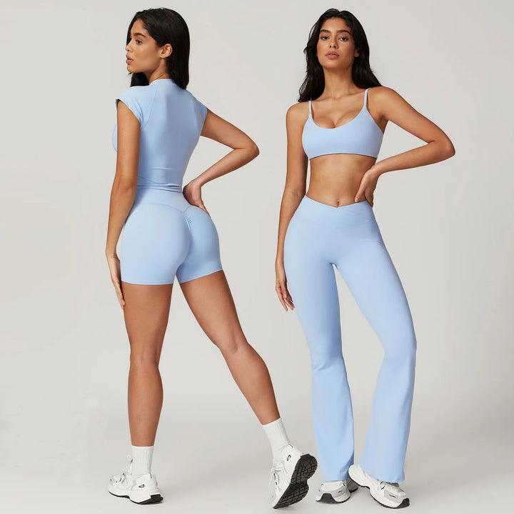 Ensemble sport Amara – Top crop & leggings haute