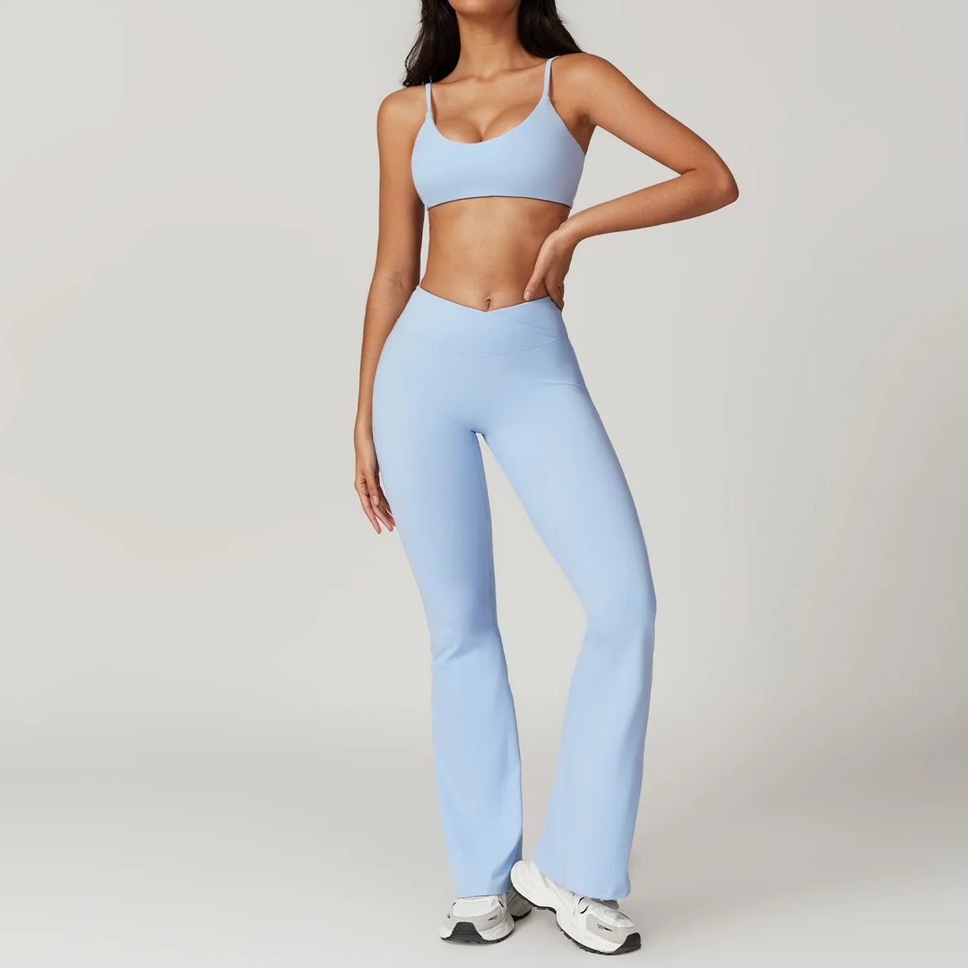 Ensemble sport Amara – Top crop & leggings haute