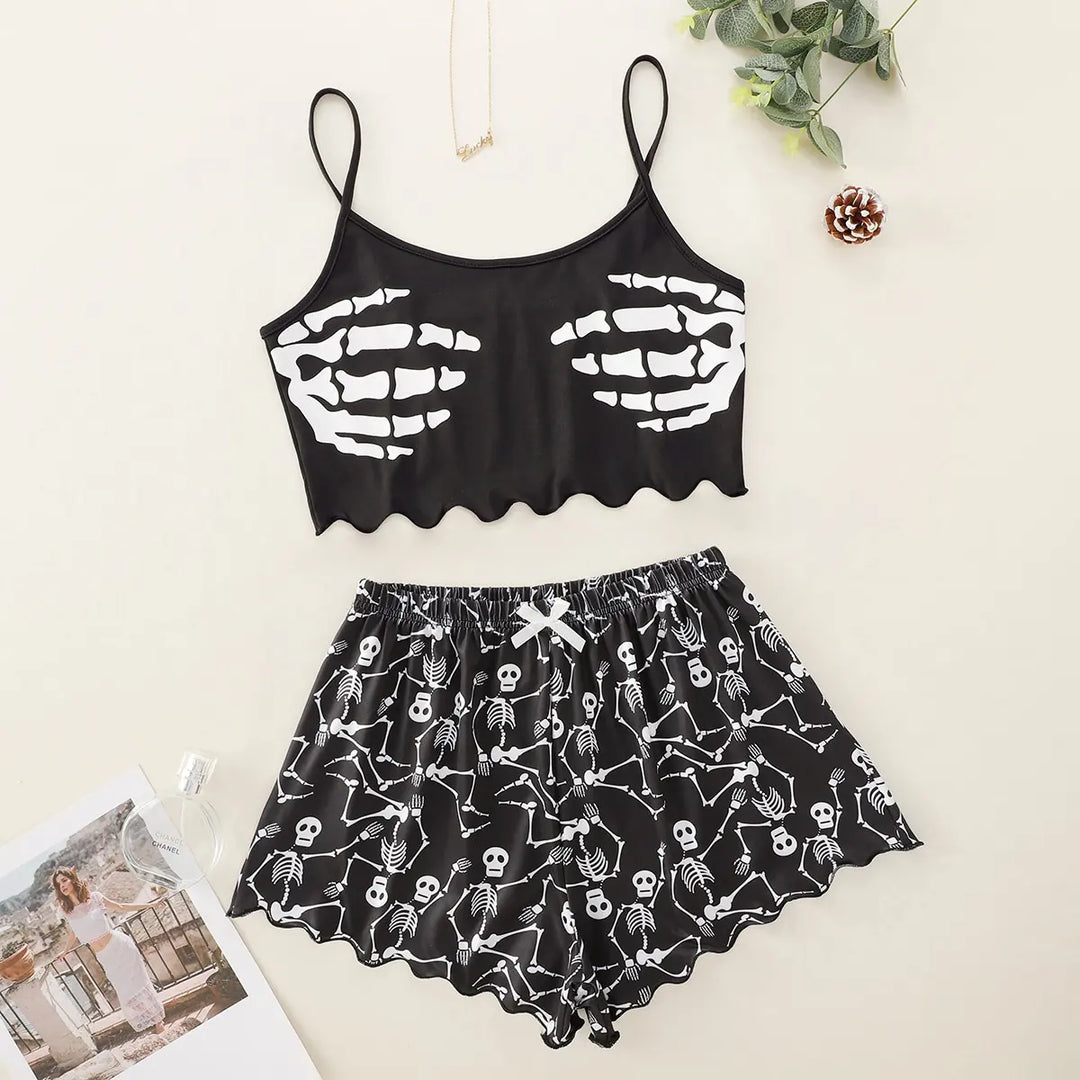 Pyjama imprimé Halloween – Des vêtements de nuit douillets et festifs pour la saison des fantômes