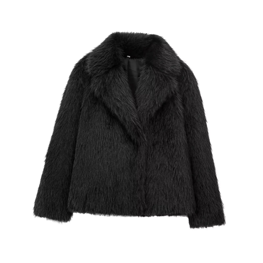 Manteau douillet Layla – Un vêtement d'extérieur chaud et élégant avec bordure en fourrure
