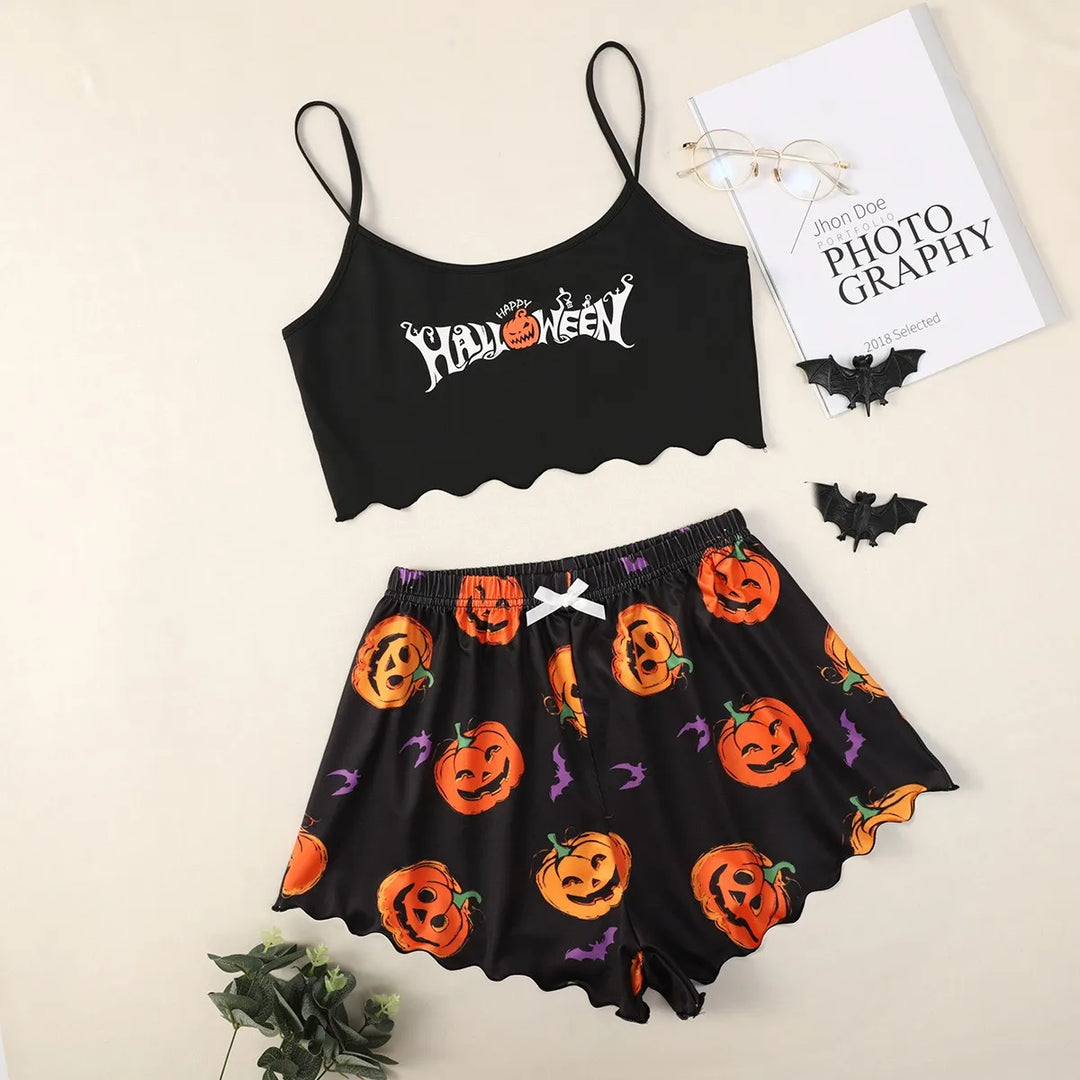 Pyjama imprimé Halloween – Des vêtements de nuit douillets et festifs pour la saison des fantômes