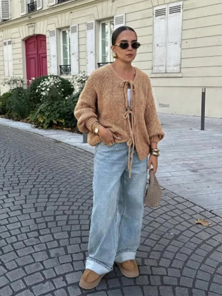 Cardigan en dentelle Hannah – Tricot élégant et léger