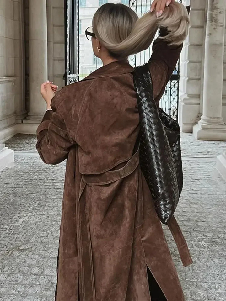 Manteau vegan longue pour femme – Luxe et durable