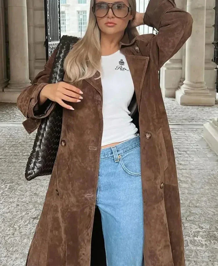 Manteau vegan longue pour femme – Luxe et durable