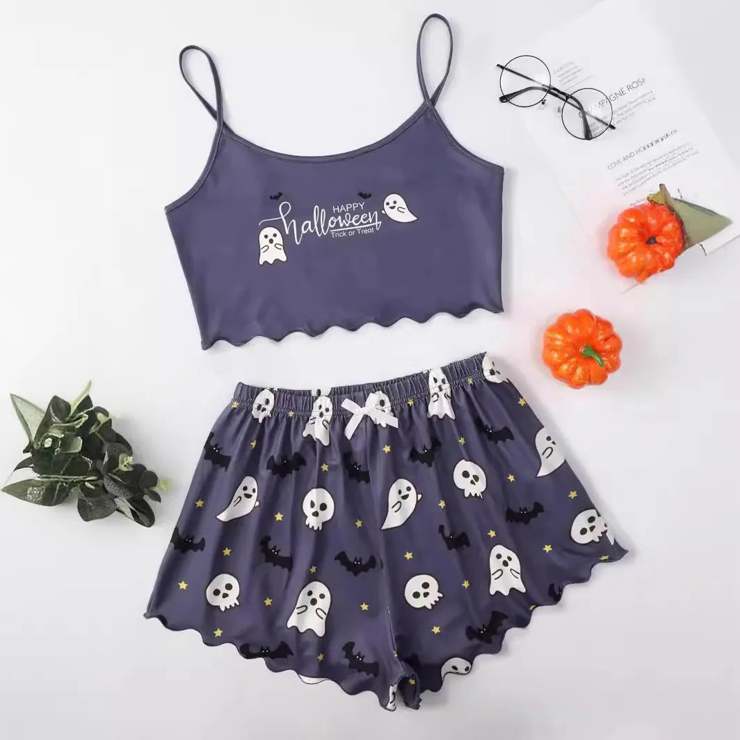 Pyjama imprimé Halloween – Des vêtements de nuit douillets et festifs pour la saison des fantômes