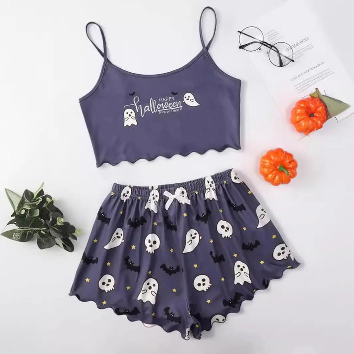 Pyjama imprimé Halloween – Des vêtements de nuit douillets et festifs pour la saison des fantômes