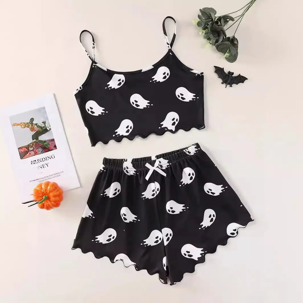 Pyjama imprimé Halloween – Des vêtements de nuit douillets et festifs pour la saison des fantômes