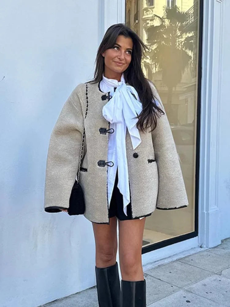 Veste en laine Grace – Un vêtement d'extérieur élégant et chaud pour toutes les occasions