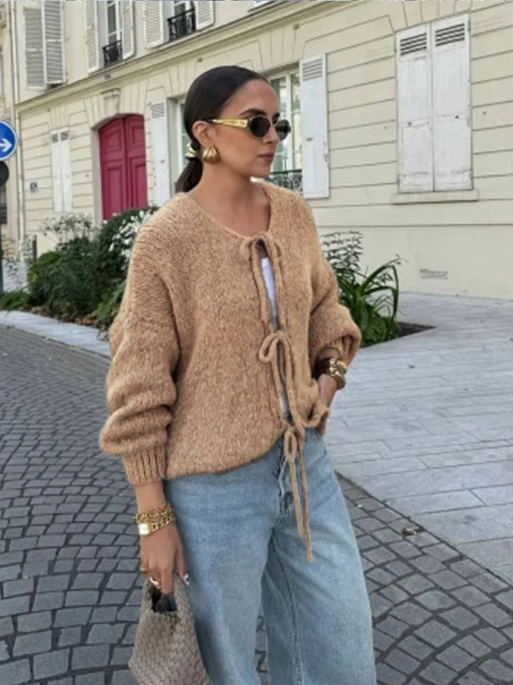 Cardigan en dentelle Hannah – Tricot élégant et léger