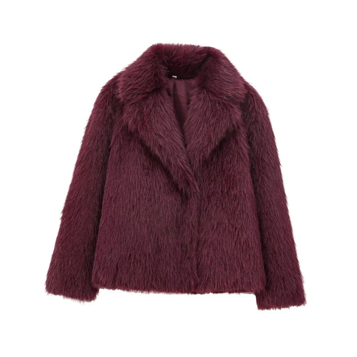 Manteau douillet Layla – Un vêtement d'extérieur chaud et élégant avec bordure en fourrure