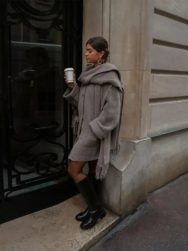 Manteau en laine chic pour femme – Chaud et élégant