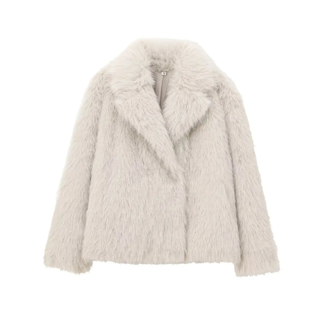 Manteau douillet Layla – Un vêtement d'extérieur chaud et élégant avec bordure en fourrure