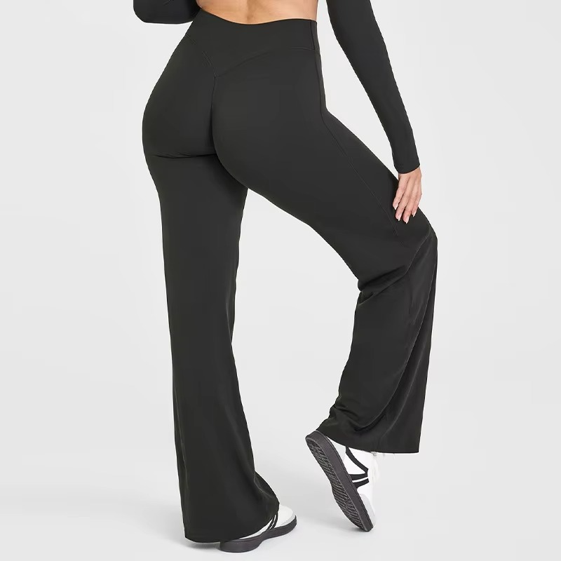 Leggings Pilates Jambe Large Confort Premium Tissu Respirant Élégant