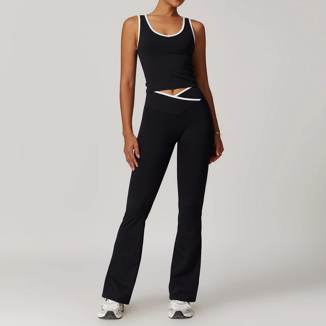 Liora Ensemble Pilates Confortable à Soutien et Leggings