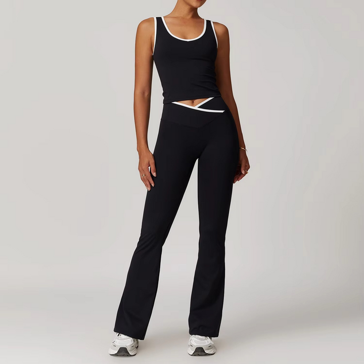 Liora Ensemble Pilates Confortable à Soutien et Leggings