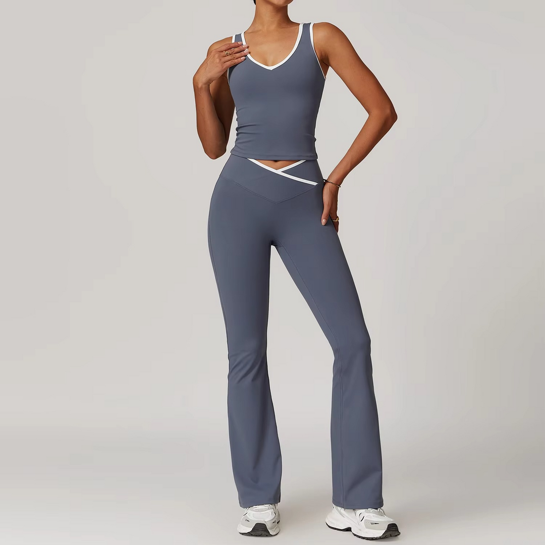 Liora Ensemble Pilates Confortable à Soutien et Leggings