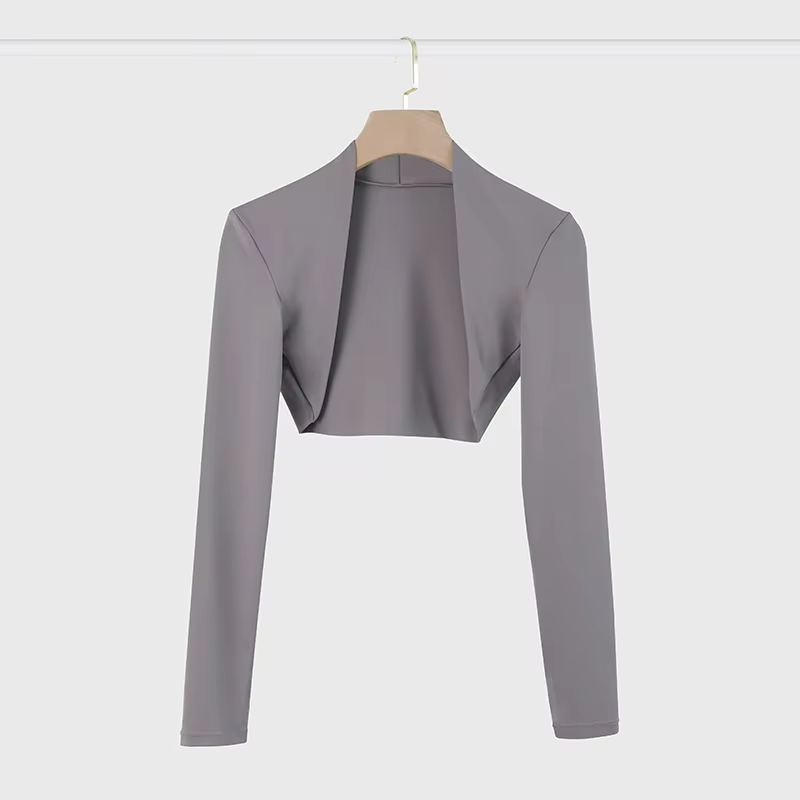 Liora Shawl Pilates Ajusté Protection Solaire Élégant Longue Manche