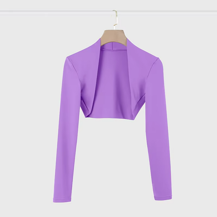 Liora Shawl Pilates Ajusté Protection Solaire Élégant Longue Manche