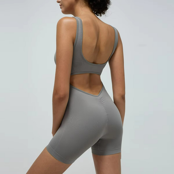 Solange Combinaison Pilates Élégante Dos Nu Rembourrée Tissu Respirant Confort Optimal