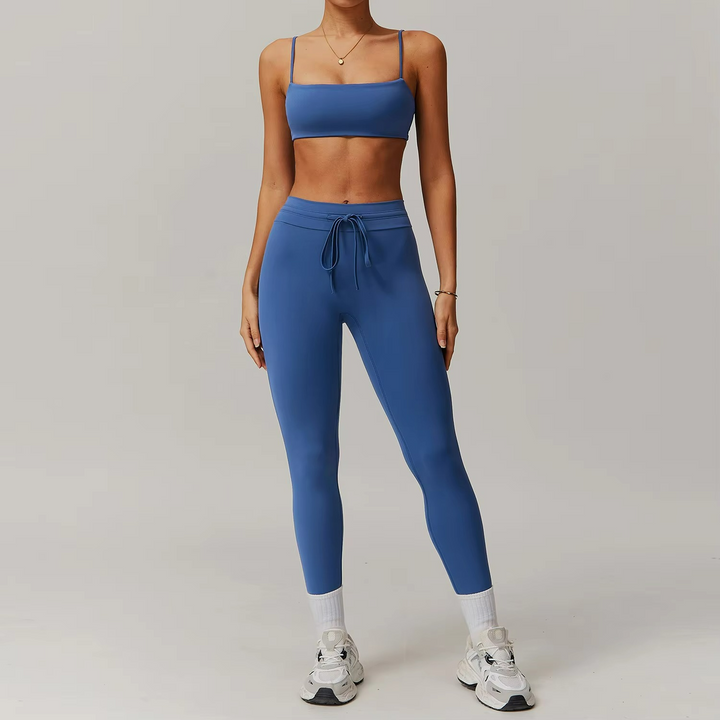 Ensemble FlexEase Zeraya – Crop Top et Leggings Élégants