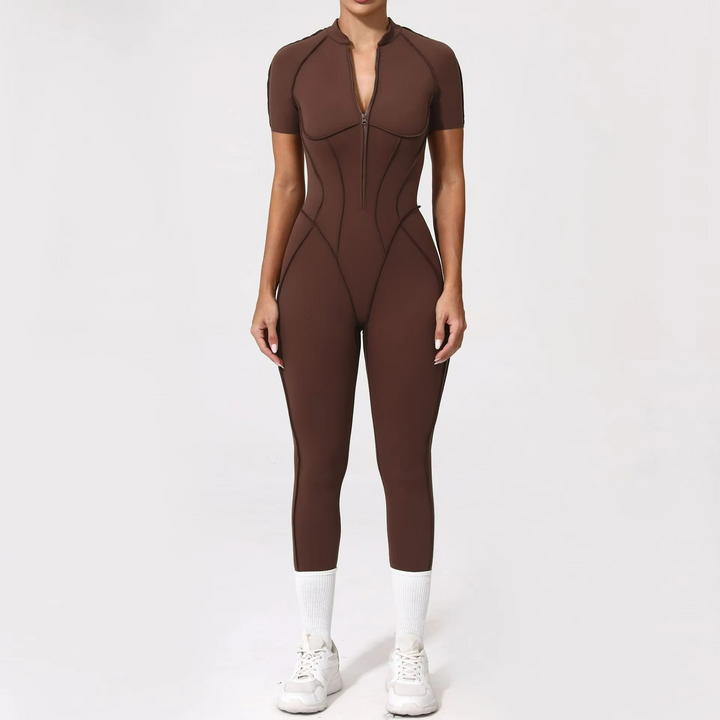 Liora Combinaison Pilates Sans Coutures Dos Ouvert et Leggings