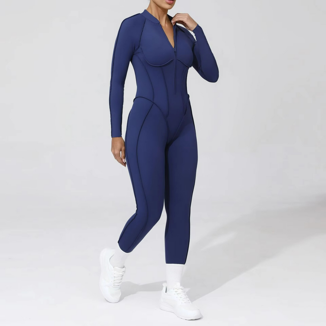Formis Jumpsuit Pilates Stretch Manches Longues et Leggings Sculptants