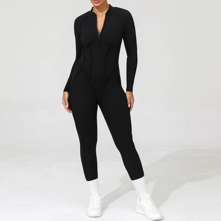 Formis Jumpsuit Pilates Stretch Manches Longues et Leggings Sculptants