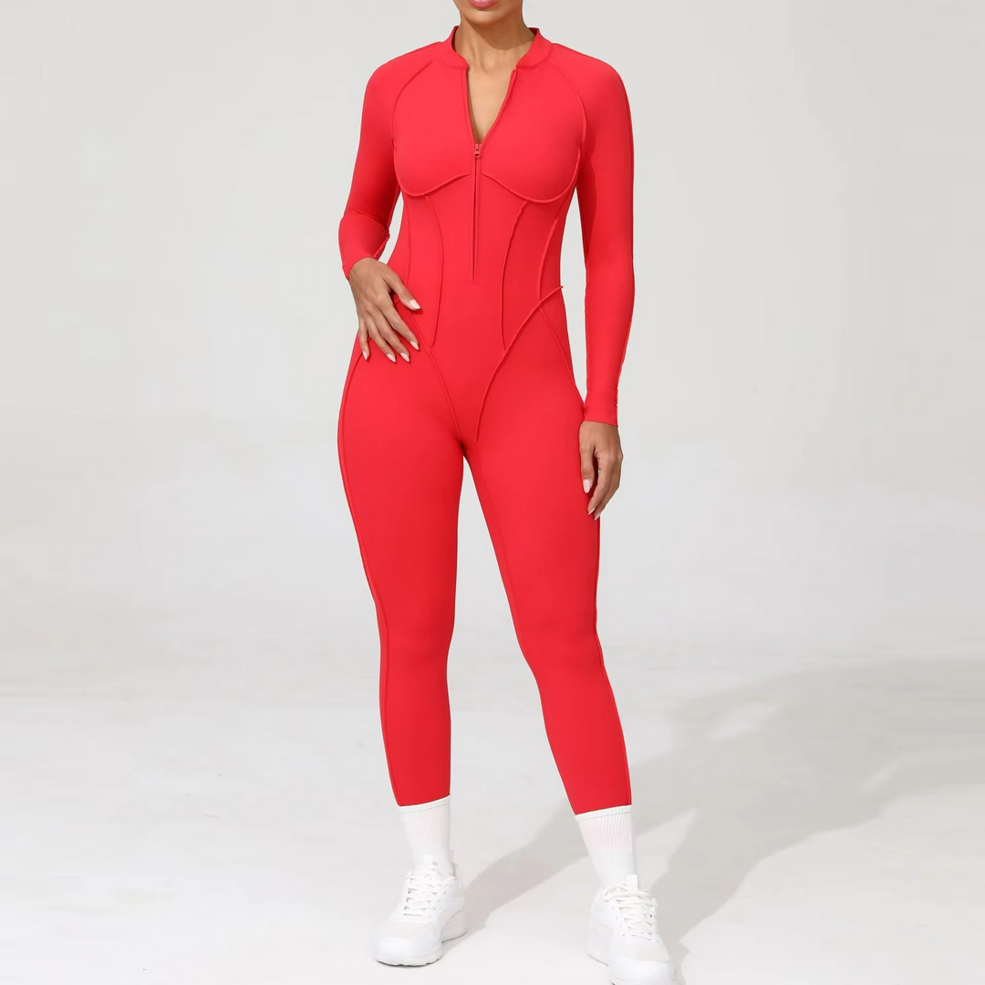 Formis Jumpsuit Pilates Stretch Manches Longues et Leggings Sculptants