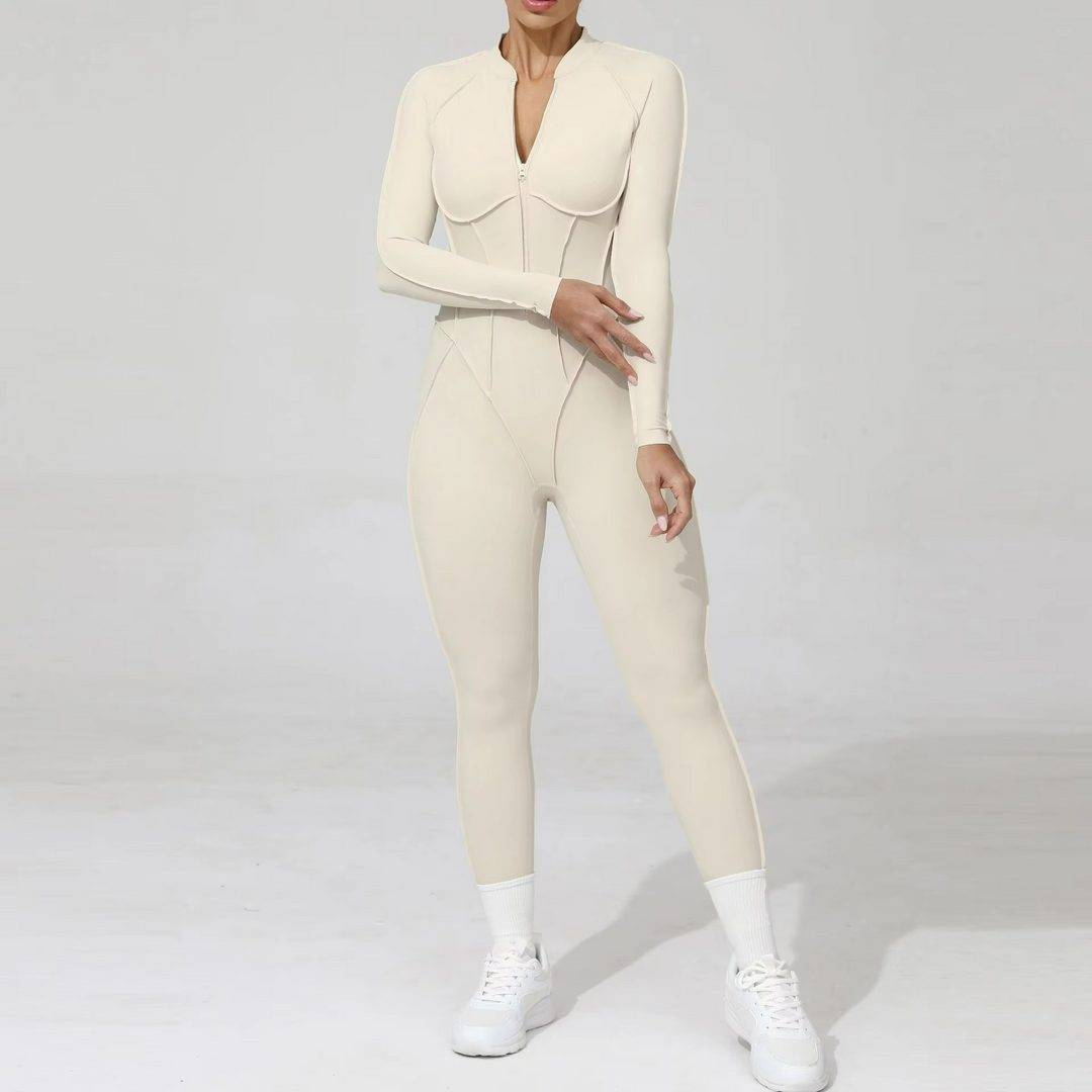 Formis Jumpsuit Pilates Stretch Manches Longues et Leggings Sculptants