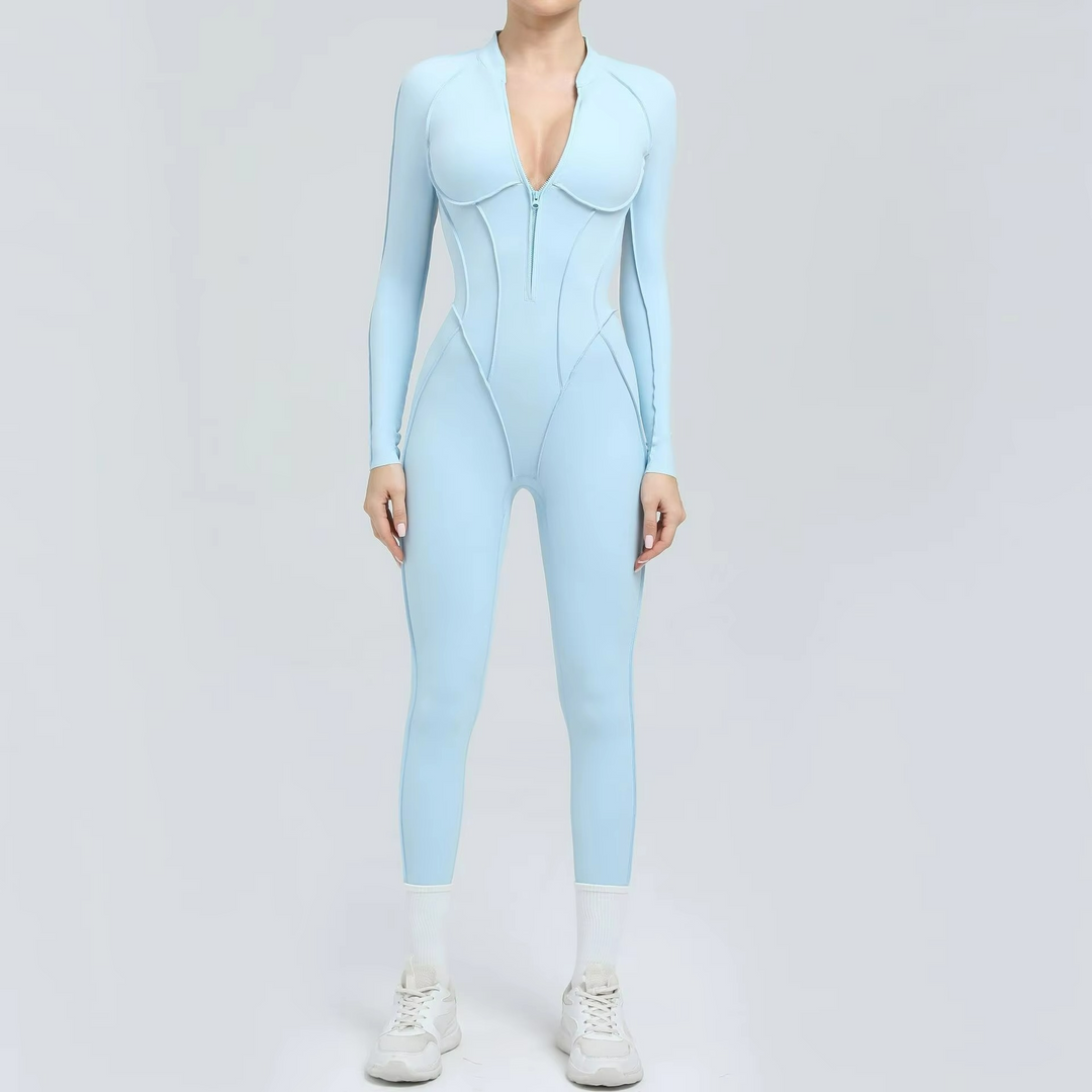 Formis Jumpsuit Pilates Stretch Manches Longues et Leggings Sculptants