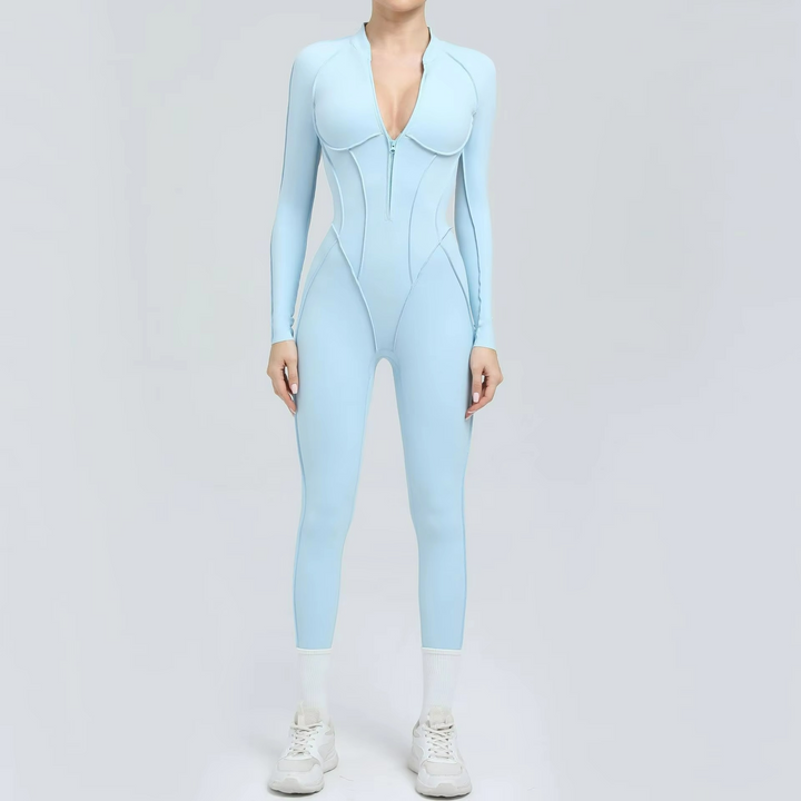 Formis Jumpsuit Pilates Stretch Manches Longues et Leggings Sculptants