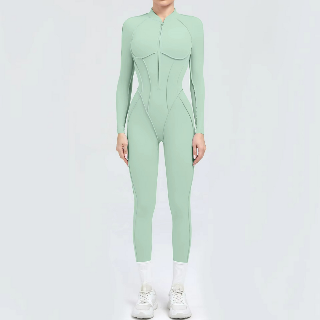 Formis Jumpsuit Pilates Stretch Manches Longues et Leggings Sculptants