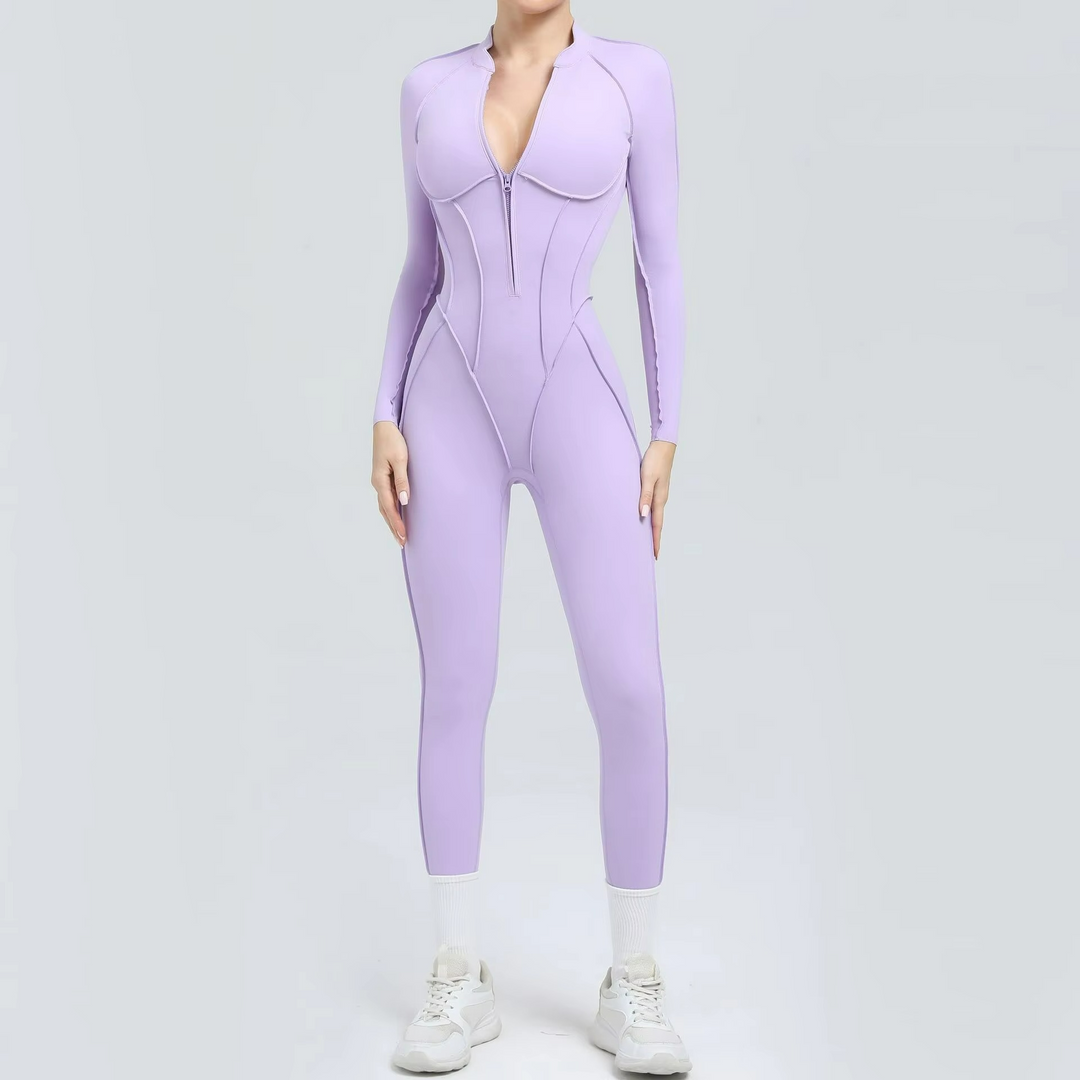 Formis Jumpsuit Pilates Stretch Manches Longues et Leggings Sculptants
