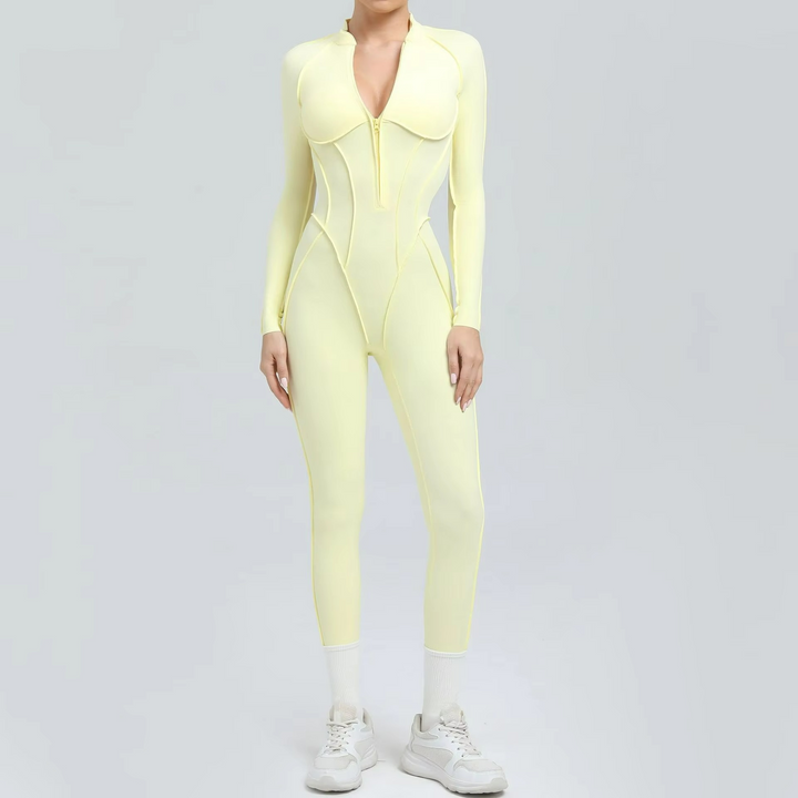 Formis Jumpsuit Pilates Stretch Manches Longues et Leggings Sculptants