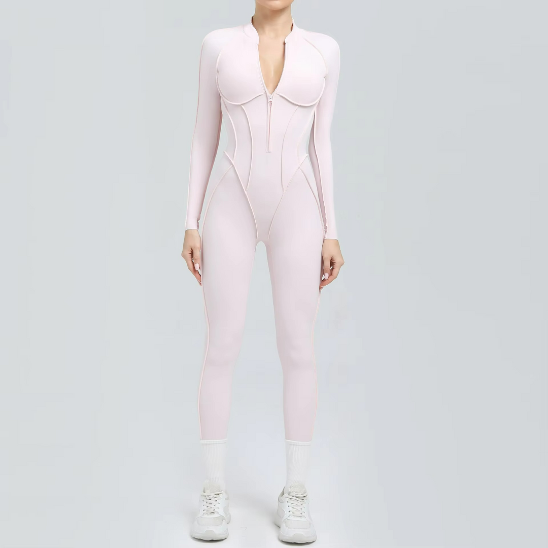 Formis Jumpsuit Pilates Stretch Manches Longues et Leggings Sculptants