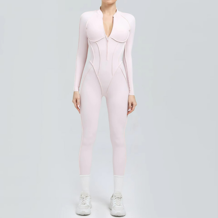 Formis Jumpsuit Pilates Stretch Manches Longues et Leggings Sculptants