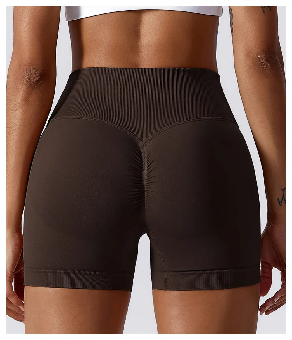 High Waist Scrunch Shorts - Siopie