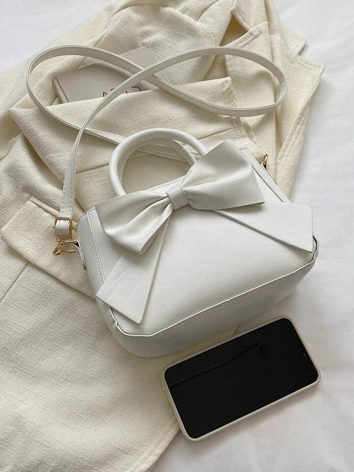 Mini sac à main carré – Élégant sac à main de couleur unie pour femme